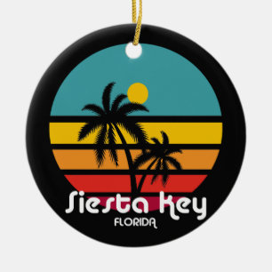 Siesta Nyckel,Florida Julgransprydnad Keramik