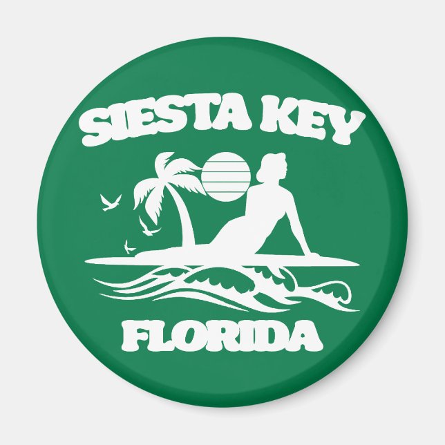 Siesta Nyckel Florida Magnet (Framsidan)