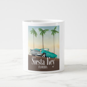 Siesta Nyckel Florida-reseaffisch Jumbo Mugg