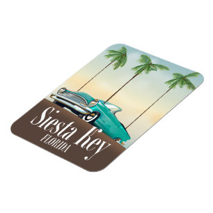 Siesta Nyckel Florida-reseaffisch Magnet