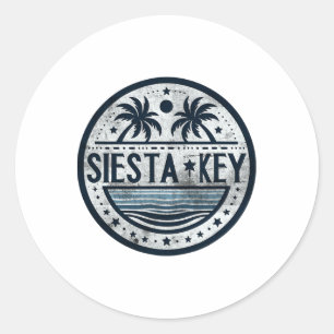 Siesta Nyckel Florida Siesta Beach Fl Beacher Runt Klistermärke
