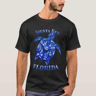 Siesta Nyckel Florida Vacation Tribal Turtle T Shirt
