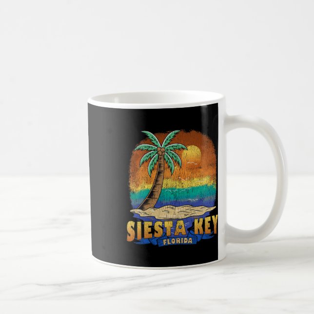 Siesta Nyckel Florida Vintage Distress Souvenir Kaffemugg (Höger)