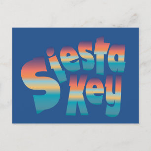 Siesta Nyckel i sunset färg Vykort