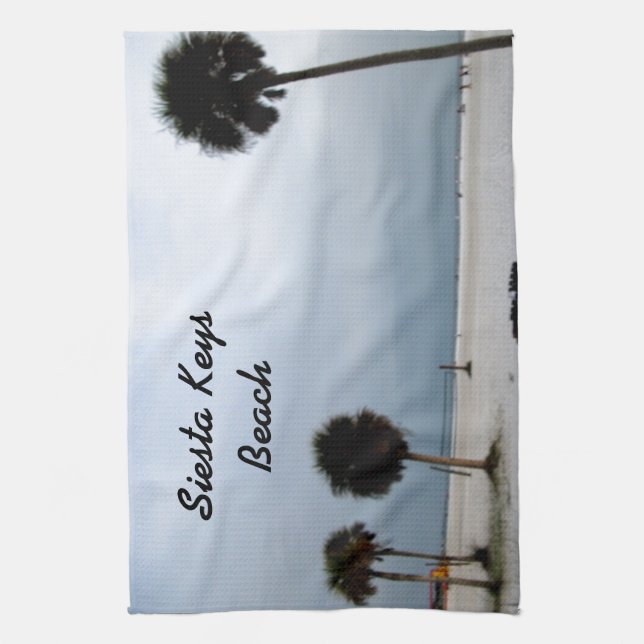 Siesta Nycklar Beach, Florida Kitchen Towel Kökshandduk (Vertikal)
