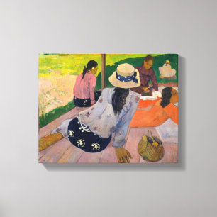 Siestaen av Paul Gauguin Tahitian kvinnor Tahiti Canvastryck