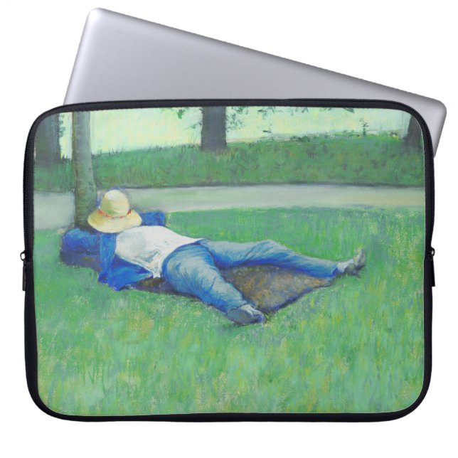 Siestan (av Gustave Caillebotte) Laptop Fodral (Framsidan)