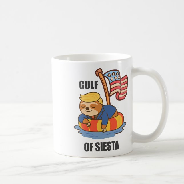 Siestavikens roliga Trump sengångare  Kaffemugg (Höger)