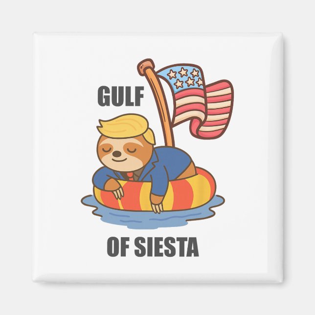 Siestavikens roliga Trump sengångare  Magnet (Framsidan)