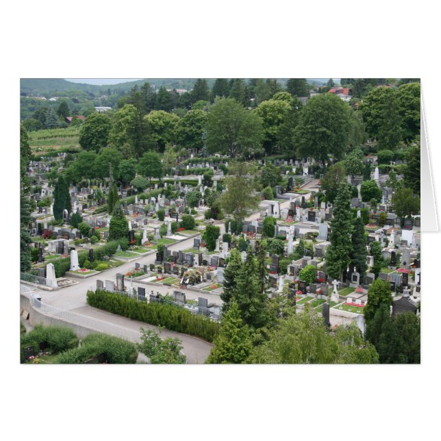 Sieveringer Friedhof Hälsningskort (Framsidan Horizontal)