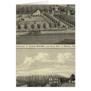 Sievers och Eicke, Nebraska Hälsningskort