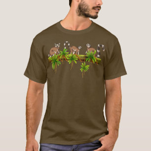 Sifakas Lemur Älskare Vari Madagaskar (apa) T Shirt