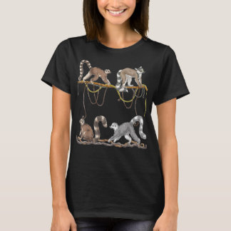 Sifakas Monkey Zoo Animal Lover Madagascar Lemur T Shirt