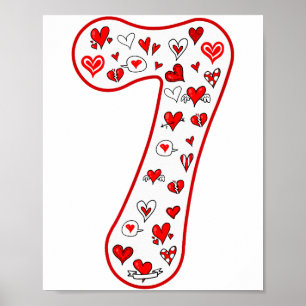 Siffer 7 Par Kostym Duo 67 Meme Sex Sju Vale Poster