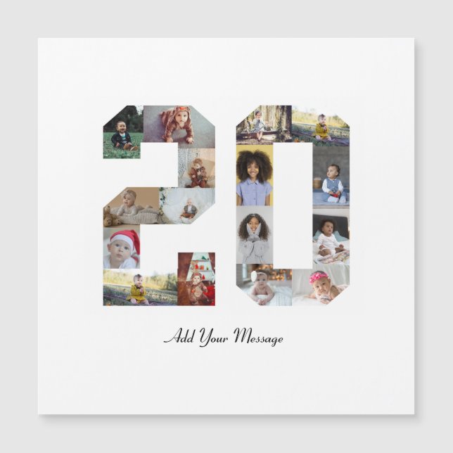 Siffercollage 20 Foto (Framsida)