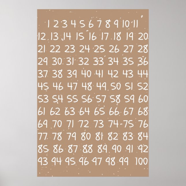 Sifferdiagram för barn poster (Framsidan)