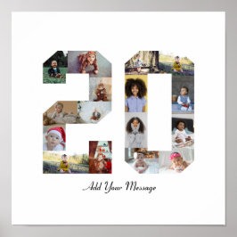 Sifferfoto Collage 20 Poster