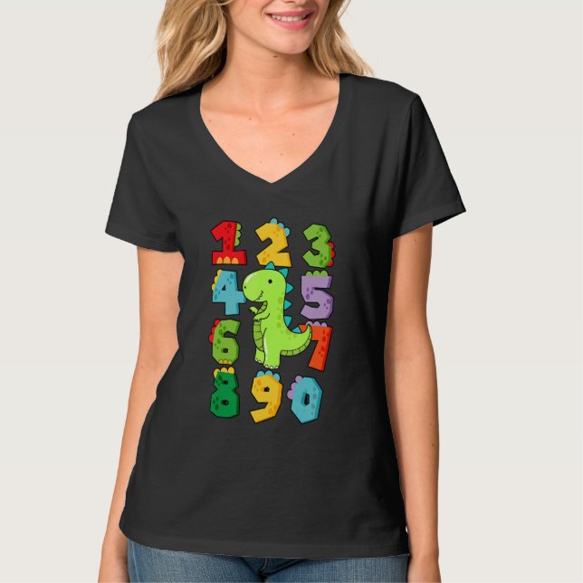 Sifferinlärning räknare kostym match dag Math O T Shirt (Framsida)