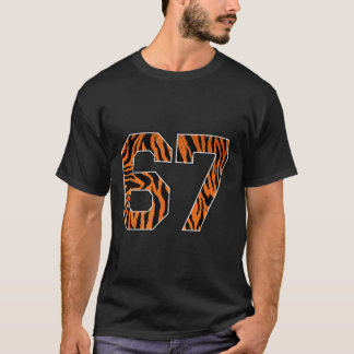Siffra 67 i orange tigerprint fläktkläder sport tr t shirt
