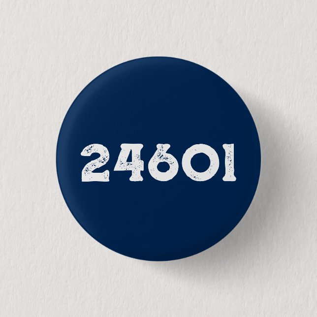 Siffran 24601 typografi Knapp (Framsida)