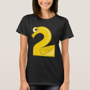 Siffran två matematik räkning kostym t shirt