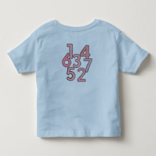 Siffror Estetisk T-Shirt – Minimalistisk Sifferdes