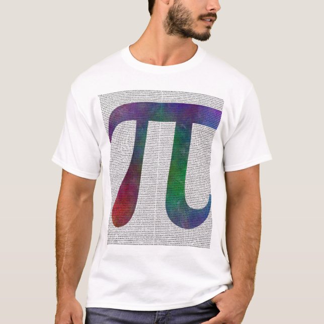 Siffror för Pi-symbol 14400 Tee (Framsida)