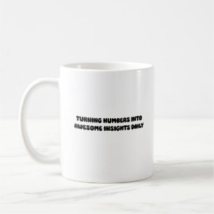 Siffror till fantastiska insikter Datatransformati Kaffemugg