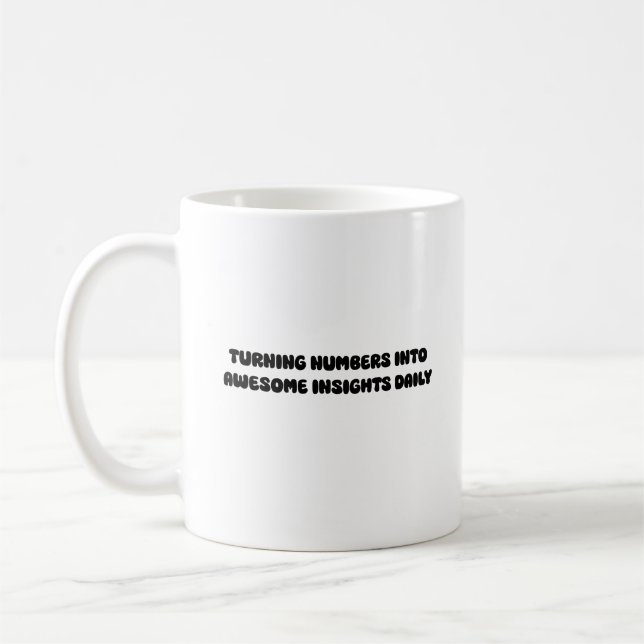 Siffror till fantastiska insikter Datatransformati Kaffemugg (Vänster)