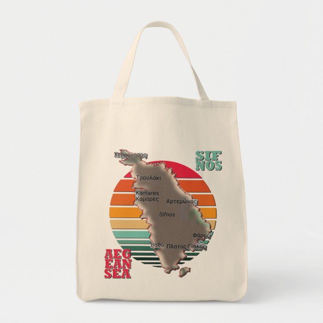 Sifnos, Grekland Tygkasse (Framsidan)