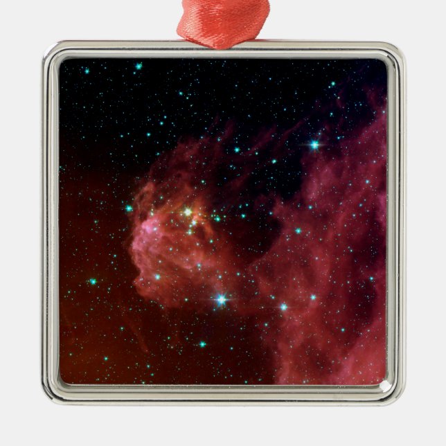Sig07-006 Red dust himlar moln NASA Julgransprydnad Metall (Framsidan)