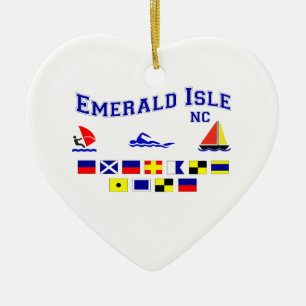 SIG FL för NC Emerald Isle Julgransprydnad Keramik