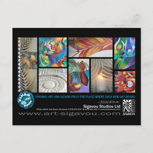 SIGAVOU STUDIOS VYKORT (Framsida)