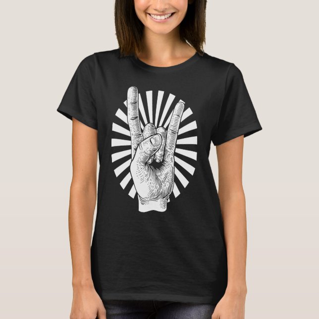 Siggesture Gesture Heavy Metall Rock musik T Shirt (Framsida)