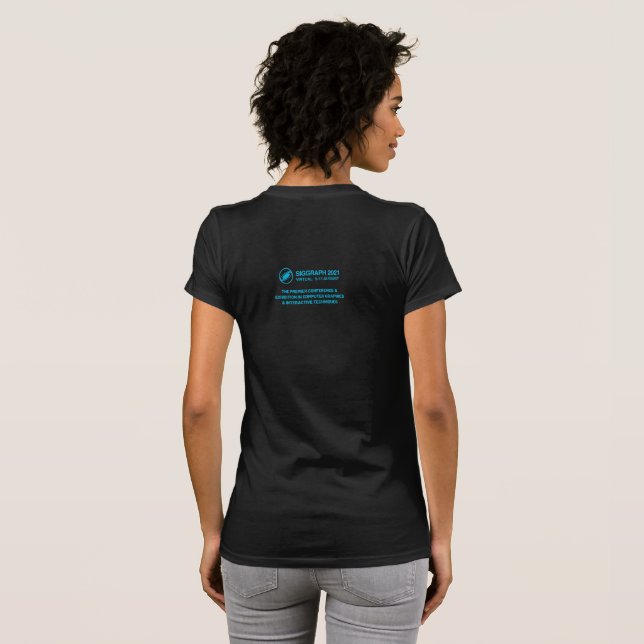 SIGGRAPH 2021 T-shirt för kvinnor i Stil (Hel baksida)