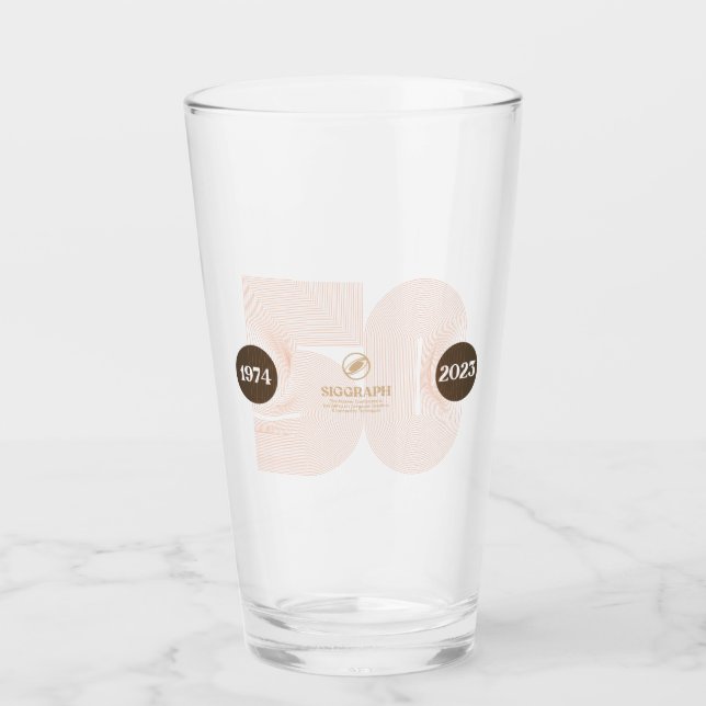 SIGGRAPH 2023 Beer Glass Glaskopp (Framsida)