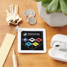 SIGGRAPH Metall Nyckelring