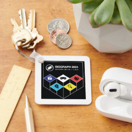 SIGGRAPH Metall Nyckelring