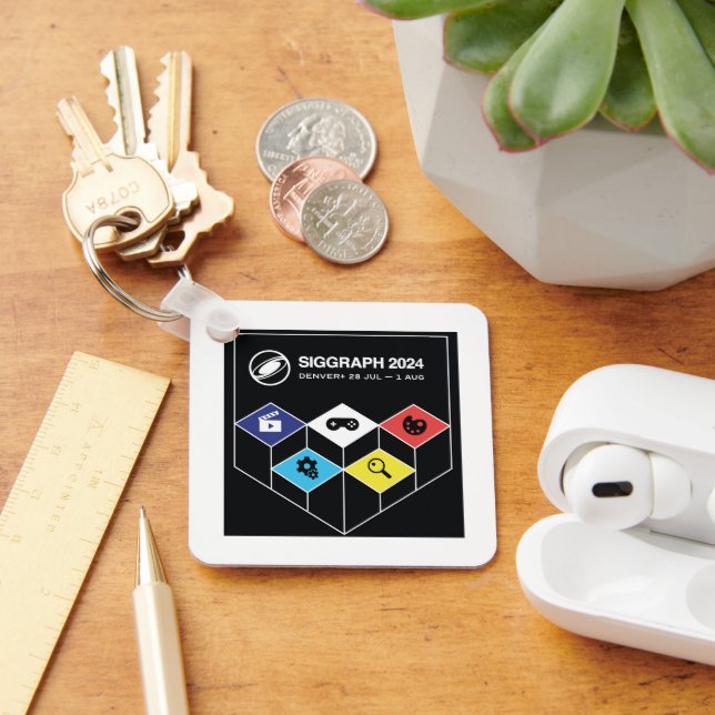 SIGGRAPH Metall Nyckelring (Skrivbord)