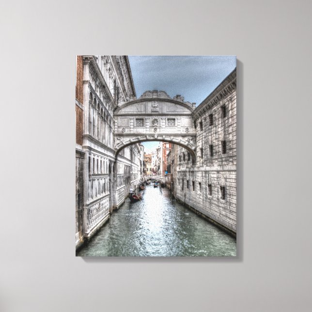 Sighbron i Venedig-Italien Canvastryck (Framsida)