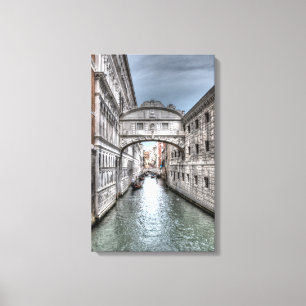 Sighbron i Venedig-Italien Canvastryck