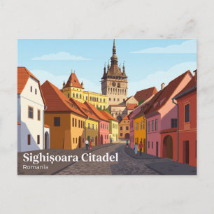 Sighisoara Citadel Rumänien Vykort