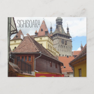 Sighisoara Medieval Town Postcard Vykort