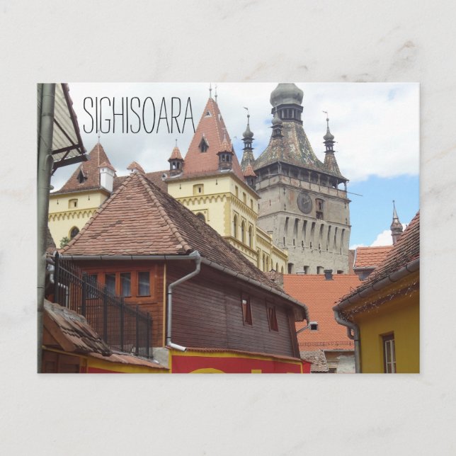 Sighisoara Medieval Town Postcard Vykort (Framsida)