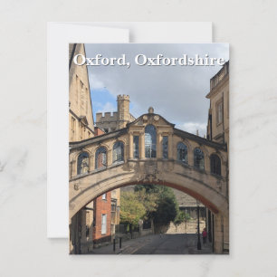 Sighs-bron i Oxford Vykort