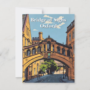 Sighs-bryggan i Oxford Poster Paint Vykort