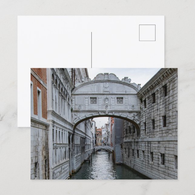 Sighsbron Venedig Italien Vykort (Fram/baksida)