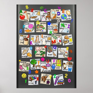 Sight Ord Plus Övrigt Alphabet Poster