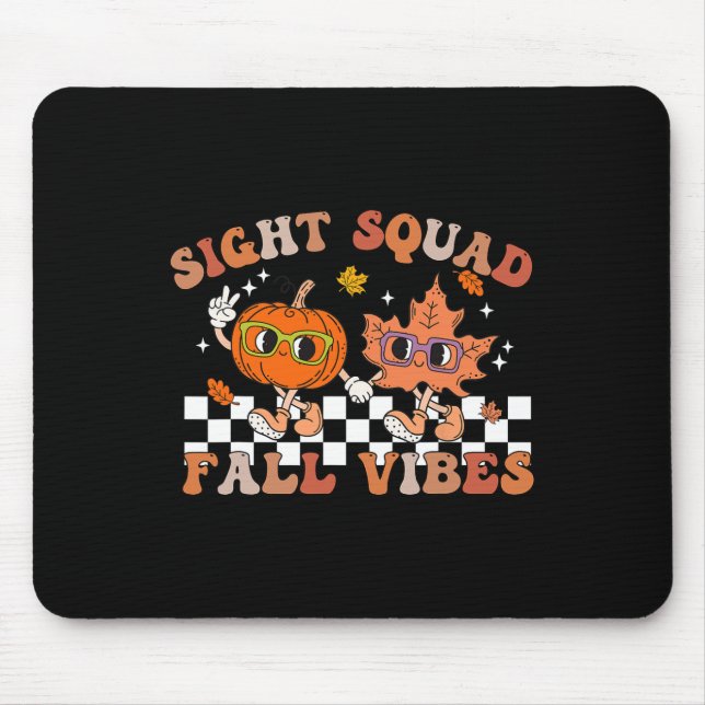Sight Squad Fall Vibes Pumpkin Fall Löv Autumn Op Musmatta (Framsidan)