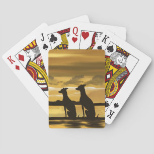 Sighthounds - Greyhound Sunset Casinokort